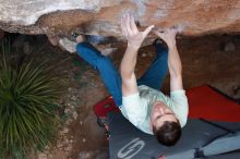 Bouldering in Hueco Tanks on 01/27/2020 with Blue Lizard Climbing and Yoga

Filename: SRM_20200127_1114271.jpg
Aperture: f/5.6
Shutter Speed: 1/250
Body: Canon EOS-1D Mark II
Lens: Canon EF 16-35mm f/2.8 L