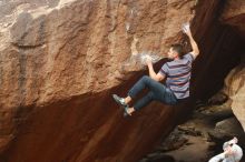 Bouldering in Hueco Tanks on 01/27/2020 with Blue Lizard Climbing and Yoga

Filename: SRM_20200127_1133070.jpg
Aperture: f/5.0
Shutter Speed: 1/320
Body: Canon EOS-1D Mark II
Lens: Canon EF 50mm f/1.8 II