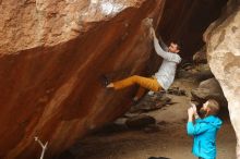 Bouldering in Hueco Tanks on 01/27/2020 with Blue Lizard Climbing and Yoga

Filename: SRM_20200127_1135350.jpg
Aperture: f/4.5
Shutter Speed: 1/320
Body: Canon EOS-1D Mark II
Lens: Canon EF 50mm f/1.8 II