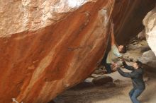 Bouldering in Hueco Tanks on 01/27/2020 with Blue Lizard Climbing and Yoga

Filename: SRM_20200127_1138540.jpg
Aperture: f/3.2
Shutter Speed: 1/320
Body: Canon EOS-1D Mark II
Lens: Canon EF 50mm f/1.8 II