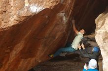 Bouldering in Hueco Tanks on 01/27/2020 with Blue Lizard Climbing and Yoga

Filename: SRM_20200127_1144140.jpg
Aperture: f/3.5
Shutter Speed: 1/320
Body: Canon EOS-1D Mark II
Lens: Canon EF 50mm f/1.8 II