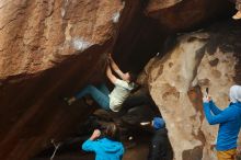 Bouldering in Hueco Tanks on 01/27/2020 with Blue Lizard Climbing and Yoga

Filename: SRM_20200127_1144450.jpg
Aperture: f/5.6
Shutter Speed: 1/320
Body: Canon EOS-1D Mark II
Lens: Canon EF 50mm f/1.8 II