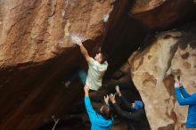 Bouldering in Hueco Tanks on 01/27/2020 with Blue Lizard Climbing and Yoga

Filename: SRM_20200127_1144510.jpg
Aperture: f/5.6
Shutter Speed: 1/320
Body: Canon EOS-1D Mark II
Lens: Canon EF 50mm f/1.8 II