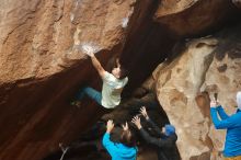 Bouldering in Hueco Tanks on 01/27/2020 with Blue Lizard Climbing and Yoga

Filename: SRM_20200127_1144560.jpg
Aperture: f/5.0
Shutter Speed: 1/320
Body: Canon EOS-1D Mark II
Lens: Canon EF 50mm f/1.8 II