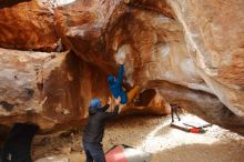 Bouldering in Hueco Tanks on 01/27/2020 with Blue Lizard Climbing and Yoga

Filename: SRM_20200127_1200280.jpg
Aperture: f/4.0
Shutter Speed: 1/250
Body: Canon EOS-1D Mark II
Lens: Canon EF 16-35mm f/2.8 L