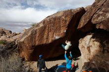 Bouldering in Hueco Tanks on 01/27/2020 with Blue Lizard Climbing and Yoga

Filename: SRM_20200127_1202410.jpg
Aperture: f/8.0
Shutter Speed: 1/500
Body: Canon EOS-1D Mark II
Lens: Canon EF 16-35mm f/2.8 L