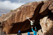 Bouldering in Hueco Tanks on 01/27/2020 with Blue Lizard Climbing and Yoga

Filename: SRM_20200127_1202540.jpg
Aperture: f/9.0
Shutter Speed: 1/500
Body: Canon EOS-1D Mark II
Lens: Canon EF 16-35mm f/2.8 L