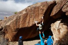 Bouldering in Hueco Tanks on 01/27/2020 with Blue Lizard Climbing and Yoga

Filename: SRM_20200127_1203010.jpg
Aperture: f/9.0
Shutter Speed: 1/500
Body: Canon EOS-1D Mark II
Lens: Canon EF 16-35mm f/2.8 L