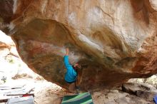 Bouldering in Hueco Tanks on 01/27/2020 with Blue Lizard Climbing and Yoga

Filename: SRM_20200127_1212530.jpg
Aperture: f/3.2
Shutter Speed: 1/250
Body: Canon EOS-1D Mark II
Lens: Canon EF 16-35mm f/2.8 L