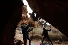 Bouldering in Hueco Tanks on 01/27/2020 with Blue Lizard Climbing and Yoga

Filename: SRM_20200127_1214470.jpg
Aperture: f/14.0
Shutter Speed: 1/250
Body: Canon EOS-1D Mark II
Lens: Canon EF 16-35mm f/2.8 L