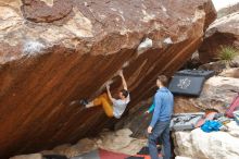 Bouldering in Hueco Tanks on 01/27/2020 with Blue Lizard Climbing and Yoga

Filename: SRM_20200127_1238160.jpg
Aperture: f/5.0
Shutter Speed: 1/250
Body: Canon EOS-1D Mark II
Lens: Canon EF 16-35mm f/2.8 L