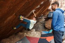 Bouldering in Hueco Tanks on 01/27/2020 with Blue Lizard Climbing and Yoga

Filename: SRM_20200127_1248320.jpg
Aperture: f/4.5
Shutter Speed: 1/250
Body: Canon EOS-1D Mark II
Lens: Canon EF 16-35mm f/2.8 L