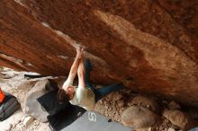 Bouldering in Hueco Tanks on 01/27/2020 with Blue Lizard Climbing and Yoga

Filename: SRM_20200127_1251071.jpg
Aperture: f/5.0
Shutter Speed: 1/250
Body: Canon EOS-1D Mark II
Lens: Canon EF 16-35mm f/2.8 L