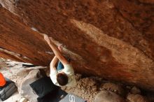 Bouldering in Hueco Tanks on 01/27/2020 with Blue Lizard Climbing and Yoga

Filename: SRM_20200127_1251120.jpg
Aperture: f/5.0
Shutter Speed: 1/250
Body: Canon EOS-1D Mark II
Lens: Canon EF 16-35mm f/2.8 L