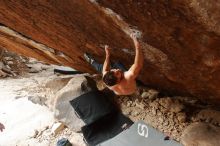 Bouldering in Hueco Tanks on 01/27/2020 with Blue Lizard Climbing and Yoga

Filename: SRM_20200127_1255250.jpg
Aperture: f/7.1
Shutter Speed: 1/250
Body: Canon EOS-1D Mark II
Lens: Canon EF 16-35mm f/2.8 L