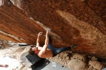 Bouldering in Hueco Tanks on 01/27/2020 with Blue Lizard Climbing and Yoga

Filename: SRM_20200127_1255300.jpg
Aperture: f/6.3
Shutter Speed: 1/250
Body: Canon EOS-1D Mark II
Lens: Canon EF 16-35mm f/2.8 L