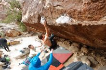 Bouldering in Hueco Tanks on 01/27/2020 with Blue Lizard Climbing and Yoga

Filename: SRM_20200127_1255400.jpg
Aperture: f/7.1
Shutter Speed: 1/250
Body: Canon EOS-1D Mark II
Lens: Canon EF 16-35mm f/2.8 L