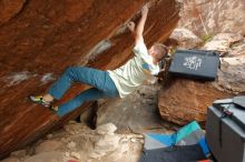 Bouldering in Hueco Tanks on 01/27/2020 with Blue Lizard Climbing and Yoga

Filename: SRM_20200127_1258200.jpg
Aperture: f/5.0
Shutter Speed: 1/500
Body: Canon EOS-1D Mark II
Lens: Canon EF 16-35mm f/2.8 L