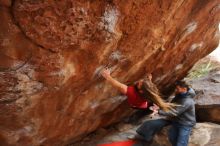 Bouldering in Hueco Tanks on 01/27/2020 with Blue Lizard Climbing and Yoga

Filename: SRM_20200127_1323181.jpg
Aperture: f/3.5
Shutter Speed: 1/320
Body: Canon EOS-1D Mark II
Lens: Canon EF 16-35mm f/2.8 L