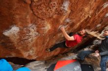 Bouldering in Hueco Tanks on 01/27/2020 with Blue Lizard Climbing and Yoga

Filename: SRM_20200127_1323240.jpg
Aperture: f/3.5
Shutter Speed: 1/320
Body: Canon EOS-1D Mark II
Lens: Canon EF 16-35mm f/2.8 L