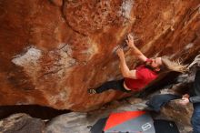 Bouldering in Hueco Tanks on 01/27/2020 with Blue Lizard Climbing and Yoga

Filename: SRM_20200127_1323250.jpg
Aperture: f/3.5
Shutter Speed: 1/320
Body: Canon EOS-1D Mark II
Lens: Canon EF 16-35mm f/2.8 L