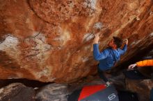 Bouldering in Hueco Tanks on 01/27/2020 with Blue Lizard Climbing and Yoga

Filename: SRM_20200127_1333100.jpg
Aperture: f/4.0
Shutter Speed: 1/320
Body: Canon EOS-1D Mark II
Lens: Canon EF 16-35mm f/2.8 L