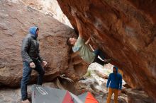 Bouldering in Hueco Tanks on 01/27/2020 with Blue Lizard Climbing and Yoga

Filename: SRM_20200127_1408280.jpg
Aperture: f/5.0
Shutter Speed: 1/250
Body: Canon EOS-1D Mark II
Lens: Canon EF 16-35mm f/2.8 L