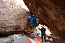 Bouldering in Hueco Tanks on 01/27/2020 with Blue Lizard Climbing and Yoga

Filename: SRM_20200127_1409080.jpg
Aperture: f/4.5
Shutter Speed: 1/250
Body: Canon EOS-1D Mark II
Lens: Canon EF 16-35mm f/2.8 L