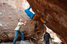 Bouldering in Hueco Tanks on 01/27/2020 with Blue Lizard Climbing and Yoga

Filename: SRM_20200127_1409211.jpg
Aperture: f/5.0
Shutter Speed: 1/250
Body: Canon EOS-1D Mark II
Lens: Canon EF 16-35mm f/2.8 L