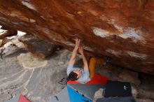 Bouldering in Hueco Tanks on 01/27/2020 with Blue Lizard Climbing and Yoga

Filename: SRM_20200127_1425570.jpg
Aperture: f/5.0
Shutter Speed: 1/250
Body: Canon EOS-1D Mark II
Lens: Canon EF 16-35mm f/2.8 L