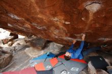 Bouldering in Hueco Tanks on 01/27/2020 with Blue Lizard Climbing and Yoga

Filename: SRM_20200127_1434110.jpg
Aperture: f/4.0
Shutter Speed: 1/250
Body: Canon EOS-1D Mark II
Lens: Canon EF 16-35mm f/2.8 L