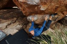 Bouldering in Hueco Tanks on 01/27/2020 with Blue Lizard Climbing and Yoga

Filename: SRM_20200127_1508090.jpg
Aperture: f/5.6
Shutter Speed: 1/250
Body: Canon EOS-1D Mark II
Lens: Canon EF 16-35mm f/2.8 L