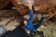 Bouldering in Hueco Tanks on 01/27/2020 with Blue Lizard Climbing and Yoga

Filename: SRM_20200127_1508100.jpg
Aperture: f/5.6
Shutter Speed: 1/250
Body: Canon EOS-1D Mark II
Lens: Canon EF 16-35mm f/2.8 L