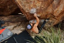 Bouldering in Hueco Tanks on 01/27/2020 with Blue Lizard Climbing and Yoga

Filename: SRM_20200127_1508510.jpg
Aperture: f/5.6
Shutter Speed: 1/250
Body: Canon EOS-1D Mark II
Lens: Canon EF 16-35mm f/2.8 L