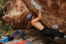 Bouldering in Hueco Tanks on 01/27/2020 with Blue Lizard Climbing and Yoga

Filename: SRM_20200127_1509040.jpg
Aperture: f/7.1
Shutter Speed: 1/250
Body: Canon EOS-1D Mark II
Lens: Canon EF 16-35mm f/2.8 L