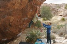 Bouldering in Hueco Tanks on 01/27/2020 with Blue Lizard Climbing and Yoga

Filename: SRM_20200127_1510590.jpg
Aperture: f/6.3
Shutter Speed: 1/250
Body: Canon EOS-1D Mark II
Lens: Canon EF 16-35mm f/2.8 L