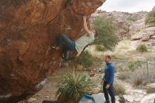 Bouldering in Hueco Tanks on 01/27/2020 with Blue Lizard Climbing and Yoga

Filename: SRM_20200127_1511050.jpg
Aperture: f/7.1
Shutter Speed: 1/250
Body: Canon EOS-1D Mark II
Lens: Canon EF 16-35mm f/2.8 L