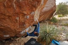 Bouldering in Hueco Tanks on 01/27/2020 with Blue Lizard Climbing and Yoga

Filename: SRM_20200127_1512310.jpg
Aperture: f/5.6
Shutter Speed: 1/250
Body: Canon EOS-1D Mark II
Lens: Canon EF 16-35mm f/2.8 L