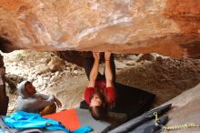 Bouldering in Hueco Tanks on 01/27/2020 with Blue Lizard Climbing and Yoga

Filename: SRM_20200127_1555040.jpg
Aperture: f/2.8
Shutter Speed: 1/250
Body: Canon EOS-1D Mark II
Lens: Canon EF 16-35mm f/2.8 L