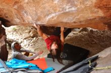 Bouldering in Hueco Tanks on 01/27/2020 with Blue Lizard Climbing and Yoga

Filename: SRM_20200127_1555060.jpg
Aperture: f/2.8
Shutter Speed: 1/250
Body: Canon EOS-1D Mark II
Lens: Canon EF 16-35mm f/2.8 L