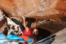 Bouldering in Hueco Tanks on 01/27/2020 with Blue Lizard Climbing and Yoga

Filename: SRM_20200127_1555140.jpg
Aperture: f/3.5
Shutter Speed: 1/250
Body: Canon EOS-1D Mark II
Lens: Canon EF 16-35mm f/2.8 L