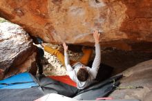 Bouldering in Hueco Tanks on 01/27/2020 with Blue Lizard Climbing and Yoga

Filename: SRM_20200127_1557250.jpg
Aperture: f/4.0
Shutter Speed: 1/320
Body: Canon EOS-1D Mark II
Lens: Canon EF 16-35mm f/2.8 L