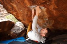 Bouldering in Hueco Tanks on 01/27/2020 with Blue Lizard Climbing and Yoga

Filename: SRM_20200127_1557500.jpg
Aperture: f/5.6
Shutter Speed: 1/320
Body: Canon EOS-1D Mark II
Lens: Canon EF 16-35mm f/2.8 L