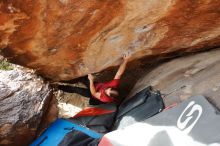 Bouldering in Hueco Tanks on 01/27/2020 with Blue Lizard Climbing and Yoga

Filename: SRM_20200127_1602120.jpg
Aperture: f/4.0
Shutter Speed: 1/320
Body: Canon EOS-1D Mark II
Lens: Canon EF 16-35mm f/2.8 L