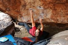 Bouldering in Hueco Tanks on 01/27/2020 with Blue Lizard Climbing and Yoga

Filename: SRM_20200127_1605170.jpg
Aperture: f/4.5
Shutter Speed: 1/250
Body: Canon EOS-1D Mark II
Lens: Canon EF 16-35mm f/2.8 L