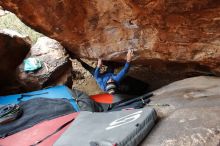 Bouldering in Hueco Tanks on 01/27/2020 with Blue Lizard Climbing and Yoga

Filename: SRM_20200127_1606500.jpg
Aperture: f/5.0
Shutter Speed: 1/250
Body: Canon EOS-1D Mark II
Lens: Canon EF 16-35mm f/2.8 L