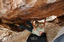 Bouldering in Hueco Tanks on 01/27/2020 with Blue Lizard Climbing and Yoga

Filename: SRM_20200127_1613310.jpg
Aperture: f/2.8
Shutter Speed: 1/80
Body: Canon EOS-1D Mark II
Lens: Canon EF 16-35mm f/2.8 L