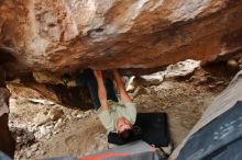 Bouldering in Hueco Tanks on 01/27/2020 with Blue Lizard Climbing and Yoga

Filename: SRM_20200127_1613380.jpg
Aperture: f/2.8
Shutter Speed: 1/100
Body: Canon EOS-1D Mark II
Lens: Canon EF 16-35mm f/2.8 L