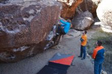 Bouldering in Hueco Tanks on 01/29/2020 with Blue Lizard Climbing and Yoga

Filename: SRM_20200129_1118240.jpg
Aperture: f/6.3
Shutter Speed: 1/250
Body: Canon EOS-1D Mark II
Lens: Canon EF 16-35mm f/2.8 L