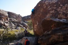 Bouldering in Hueco Tanks on 01/29/2020 with Blue Lizard Climbing and Yoga

Filename: SRM_20200129_1125310.jpg
Aperture: f/9.0
Shutter Speed: 1/250
Body: Canon EOS-1D Mark II
Lens: Canon EF 16-35mm f/2.8 L